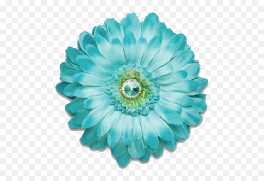 Petal Clipart Aqua Flower - Turquoise Flower Png White Flower Teal Emoji,Aqua Png