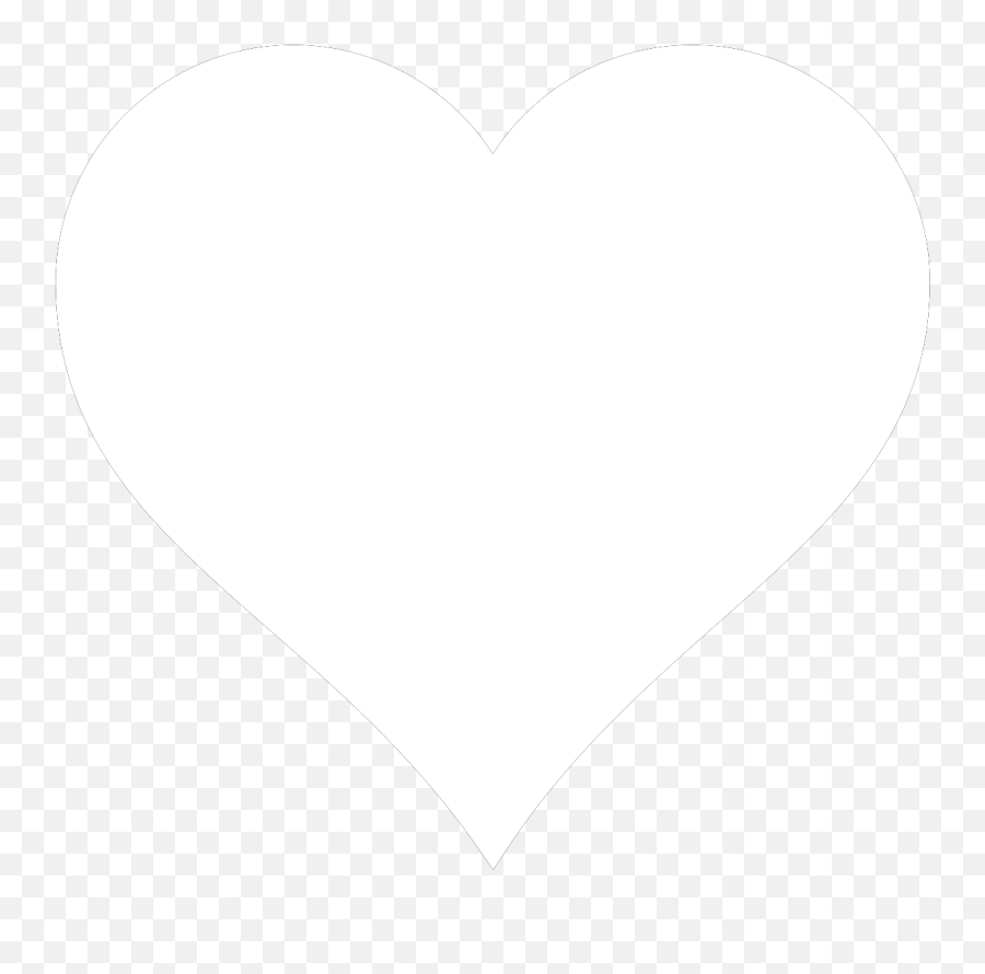 White Heart Transparent Background - Clipart White Heart Emoji,Cartoon Heart Png