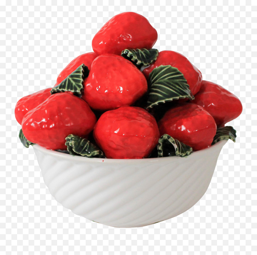 Bowl Of Strawberries Png - Strawberry Transparent Cartoon Serveware Emoji,Strawberry Png