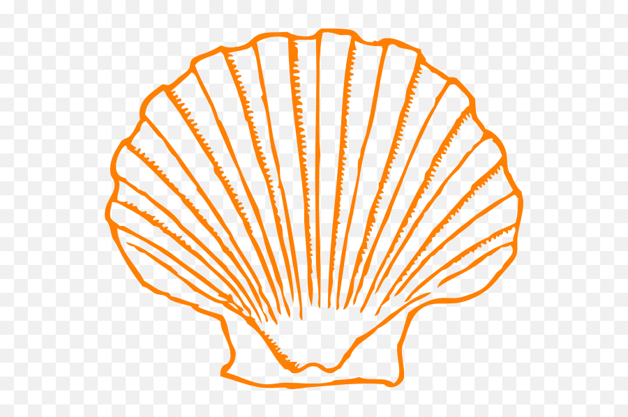 Seashells Clipart Orange - Shell Clipart Png Transparent Clip Art Emoji,Seashell Clipart