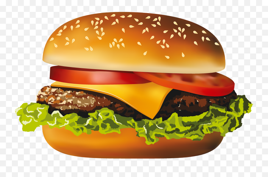 Hamburger Clipart - Transparent Background Burger Png Hd Emoji,Hamburger Clipart