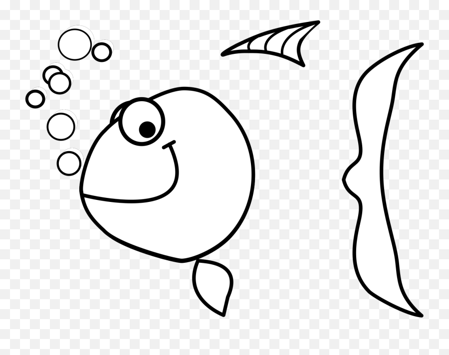 Fish Outline Svg Vector Fish Outline Clip Art - Svg Clipart Emoji,Fish Bones Clipart