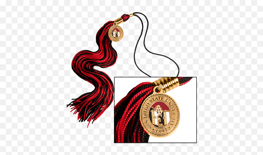Sdsu Red U0026 Black Medallion Tassel Emoji,Sdsu Logo Png