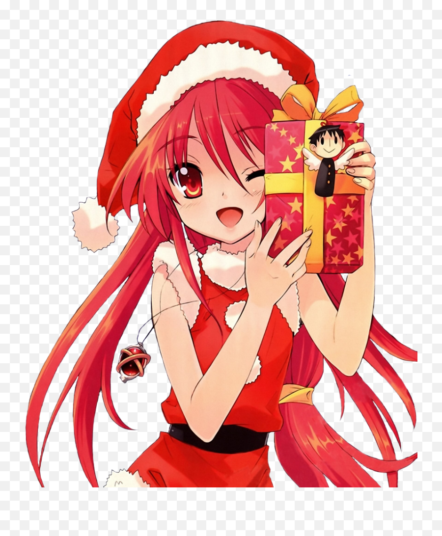 Christmas Anime Png Clipart Png Mart - Merry Christmas Anime Transparent Emoji,Anime Png