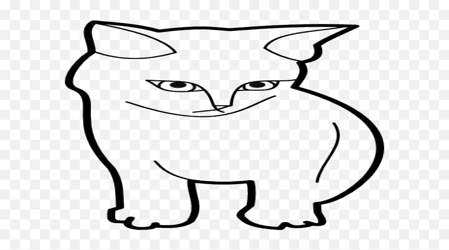 Cat Outline Drawing - Clipart Best Emoji,Cat Outline Png