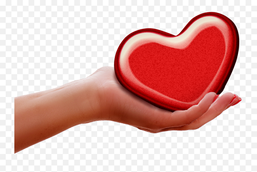 Clipart Of Hand Give Red Heart Free Image Download Emoji,Giving Clipart