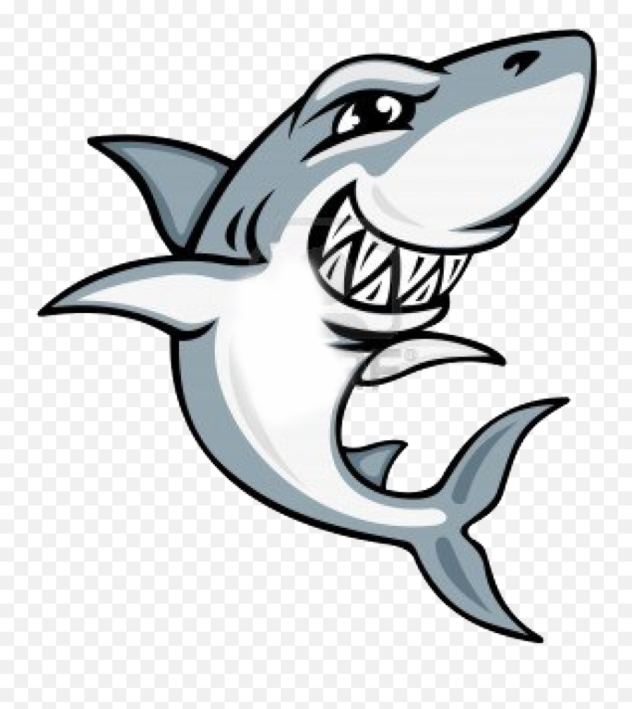 Smiling Shark Clipart Free Image - Transparent Shark Cartoon Png Emoji,Shark Clipart