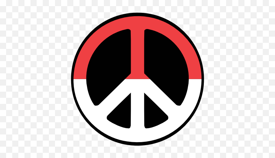 Red Peace Sign Logo - Png Peace Logo Emoji,Peace Sign Png