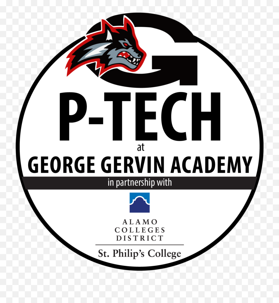 P - Tech At George Gervin Academy U2013 School Info U2013 George Emoji,P Logo Design