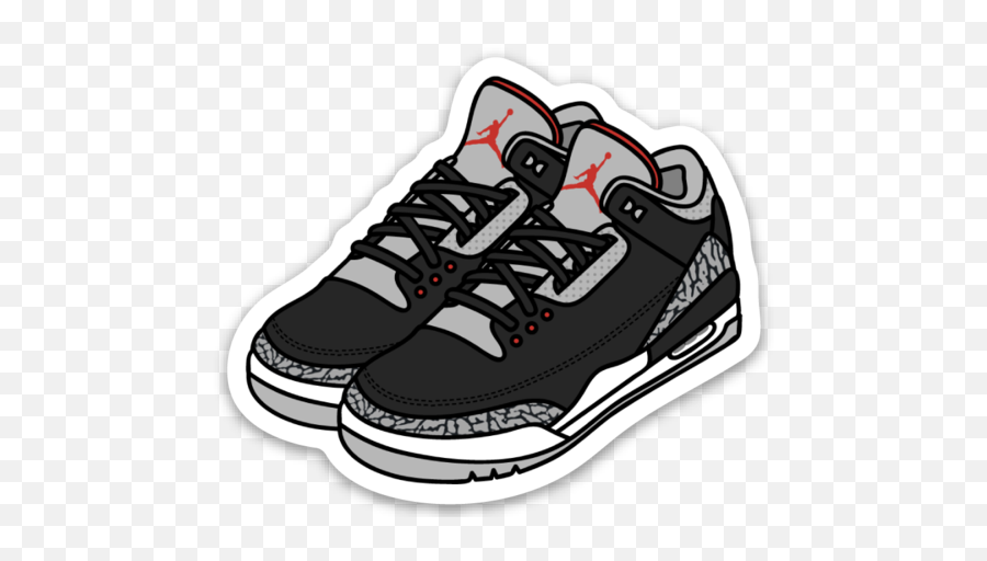 Air Jordan 3 Sticker - Jordan 3 Sticker Emoji,Air Jordan Logo