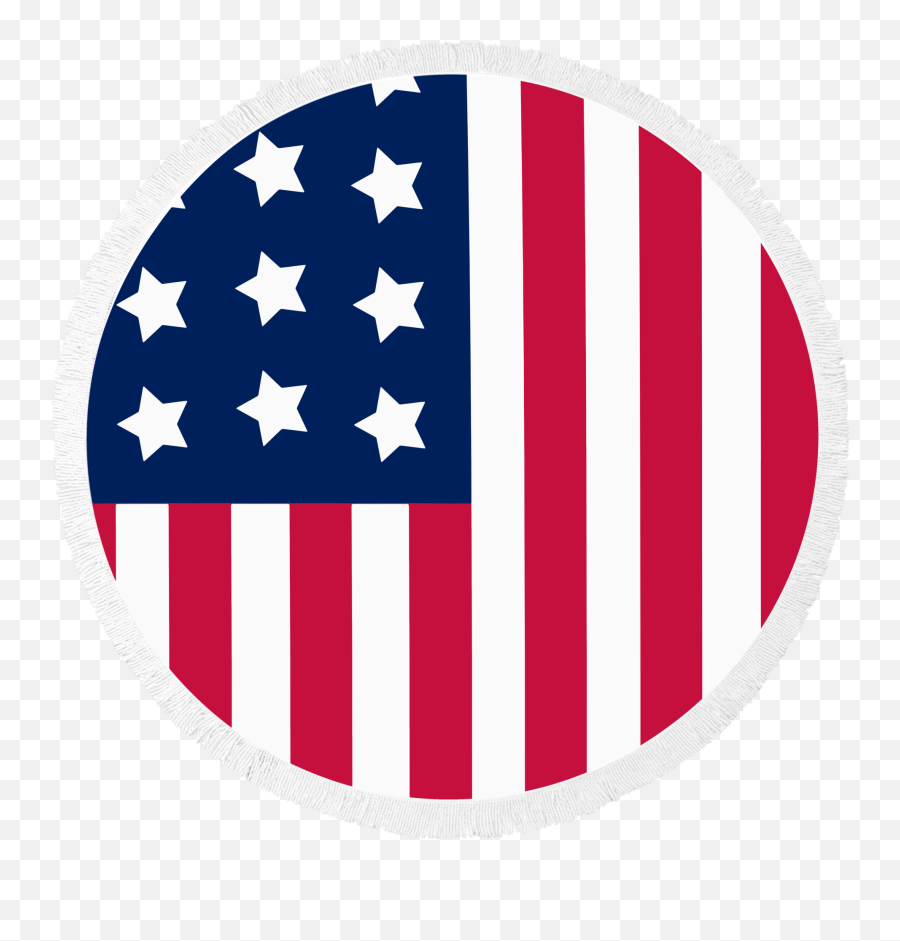 American Flag Circle Png Transparent - Usa Round Flag Emoji,Usa Png