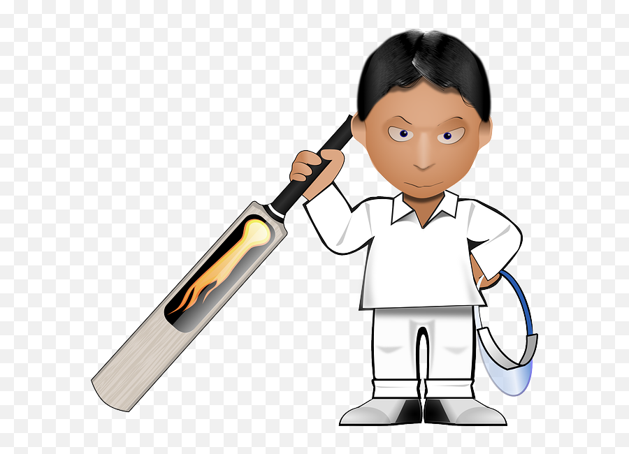 Cricket Png Clip Art Cricket - Cartoon Boy With Cricket Bat Emoji,Cricket Clipart