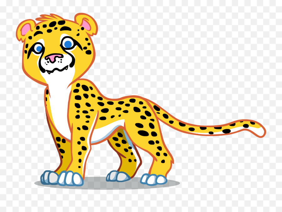 Cheetah Face Png - Cheetah Running Clipart At Getdrawings Cute Cheetah Clipart Png Emoji,Running Clipart
