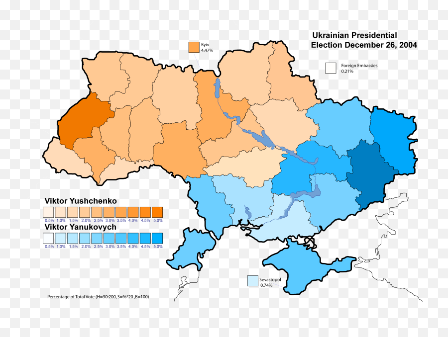 Ukraine Presidential Dec 2004 Vote - Ukraine Gdp Per Capita Map Emoji,Vote Png