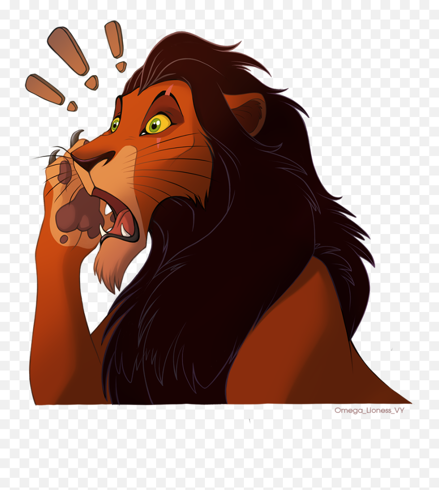 Download Surprised Scar - Scar As A Lioness Png Image With Scar Surprised Emoji,Lioness Png