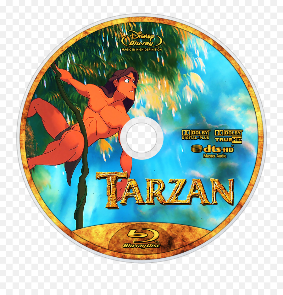 Download Hd Tarzan Bluray Disc Image - Tarzan Dvd Blu Ray Tarzan Dvd Emoji,Disney Dvd Logo