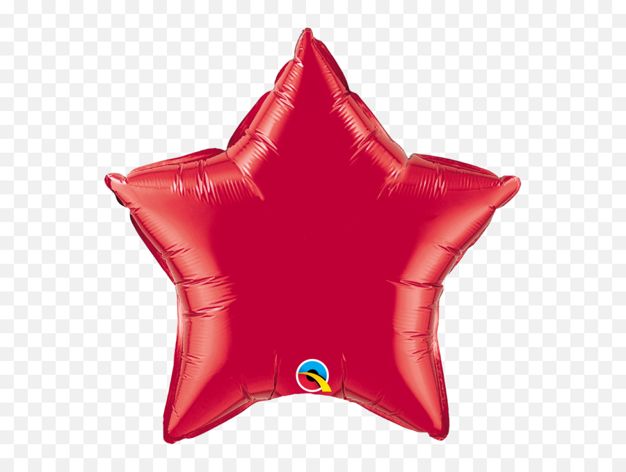 Qualatex 36 Inch Red Star Foil Balloons - Red Star Shape Balloon Emoji,Red Star Png