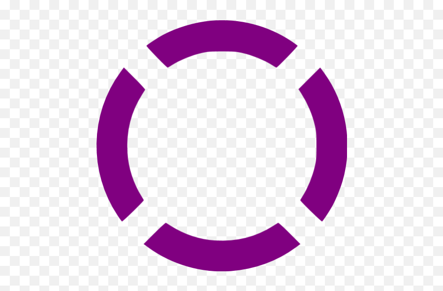 Purple Circle Dashed 4 Icon - Purple Circle Icon Png Emoji,Purple Circle Png