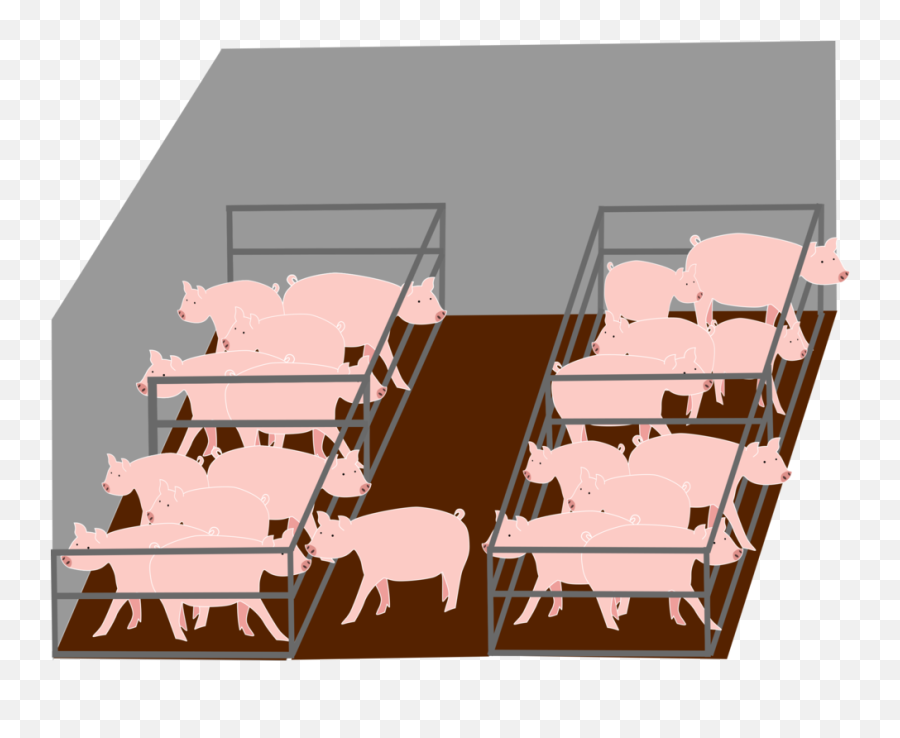 Pink Angle Pig Like Mammal Png Clipart - Pig Farm Clip Art Emoji,Farming Clipart