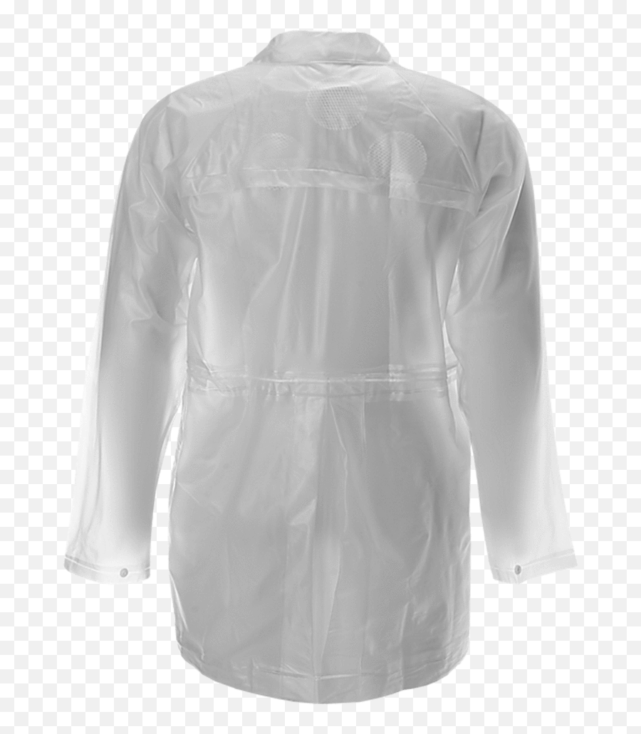 Cinched Rain Jacket - Long Sleeve Emoji,Transparent Raincoat