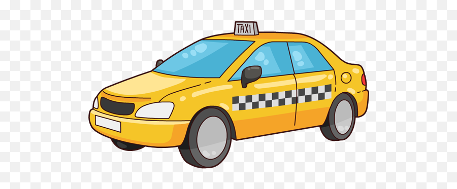 Taxi Clipart - Taxi Clipart Png Emoji,Taxi Clipart