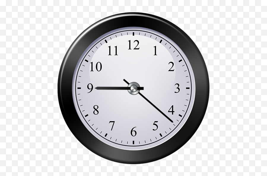 Modern Clock Widget - 1 45 Clock Emoji,Transparent Clock Widget