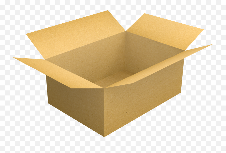 Cardboard Box Clipart Free Image - Transparent Cardboard Box Cartoon Emoji,Box Clipart