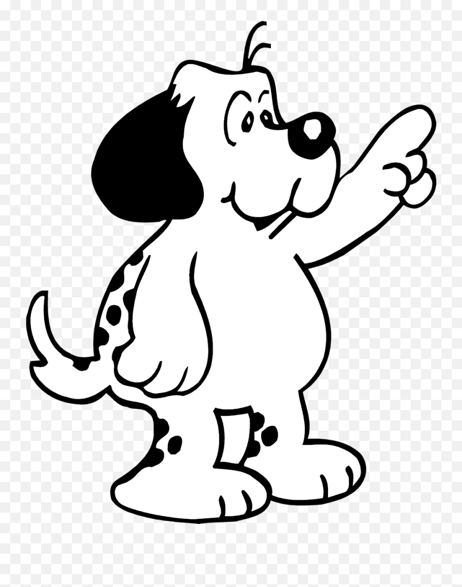 Clip Art Black And White Dogs 3 Clipart - Cartoon Clipart Black And White Png Emoji,Dog Clipart Black And White