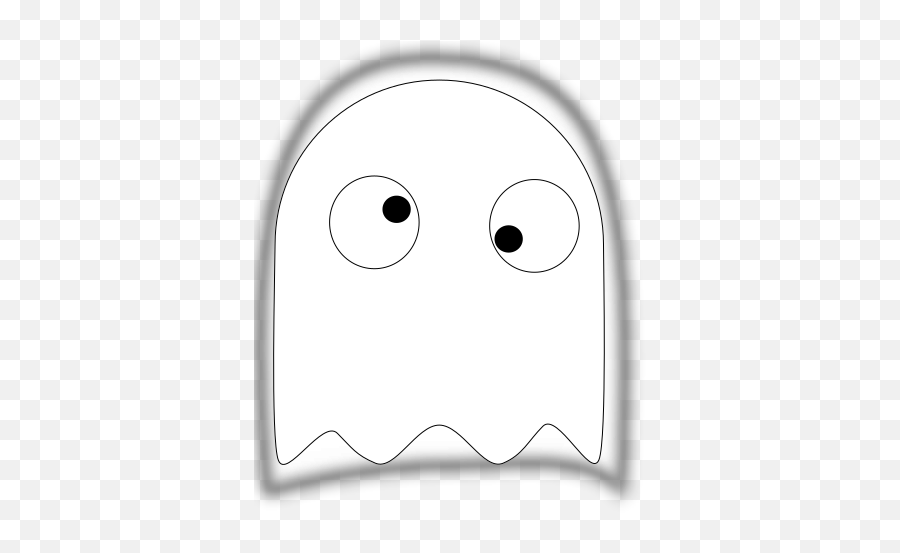 White Ghost Clip Art - Dot Emoji,Ghost Clipart Black And White
