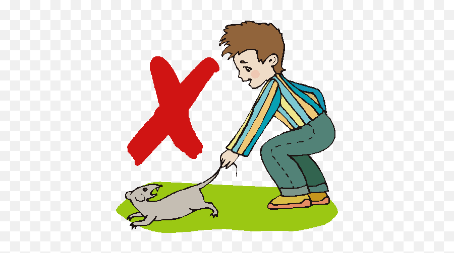 Bad Behaviour Bad Habits Clipart - Pull Dog Tail Cartoon Emoji,Cat Tail Clipart