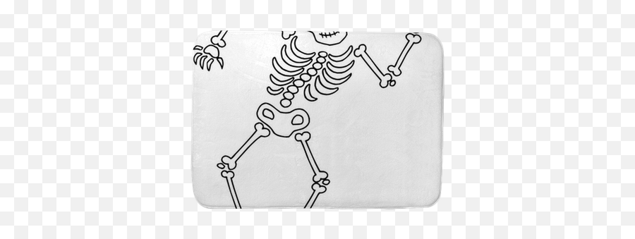 Dancing Skeleton Bath Mat U2022 Pixers - We Live To Change Emoji,Dancing Skeleton Png