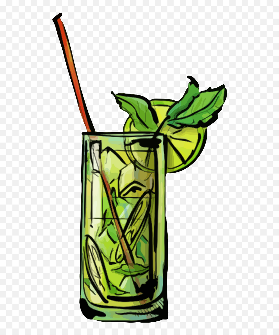 Onlinelabels Clip Art - Mojito Cocktail Emoji,Cocktails Clipart