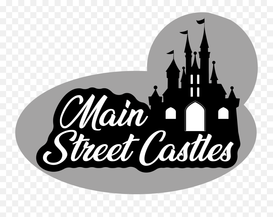 Disney Castle Wall Decal Kit Smooth - Main Street Castles Emoji,Disney Castle Logo Black And White