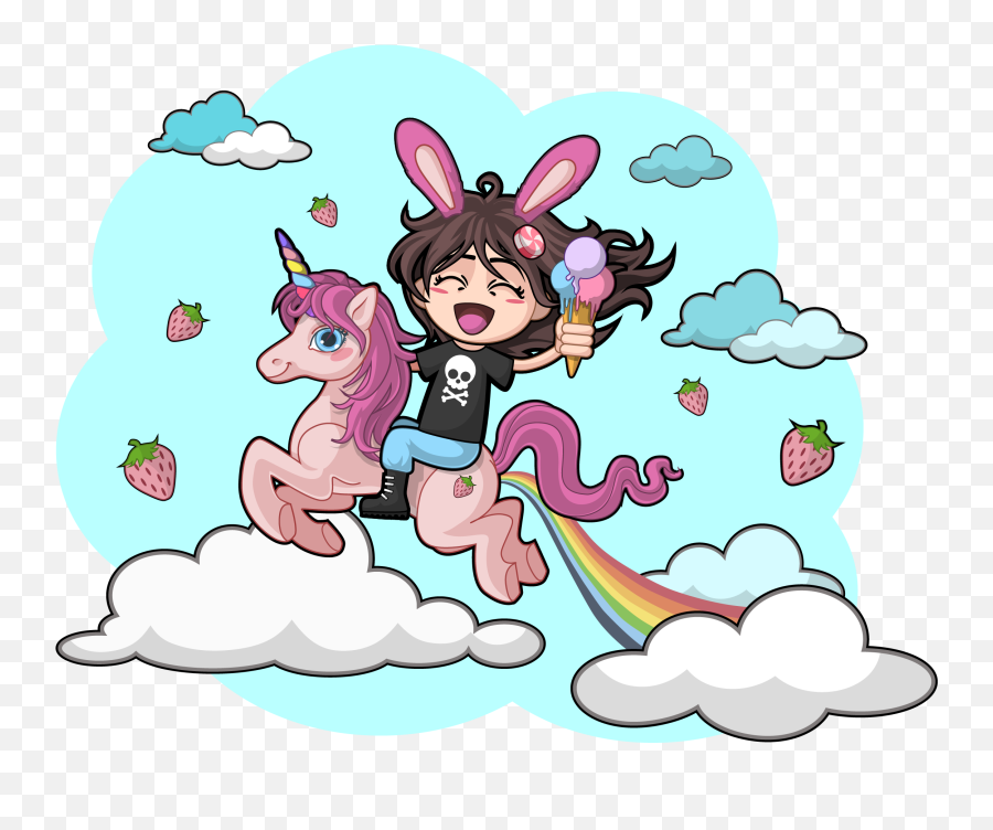 Unicorn And Rainbow In Happy Land Mini Pack - Illustration Emoji,Rainbow Unicorn Clipart