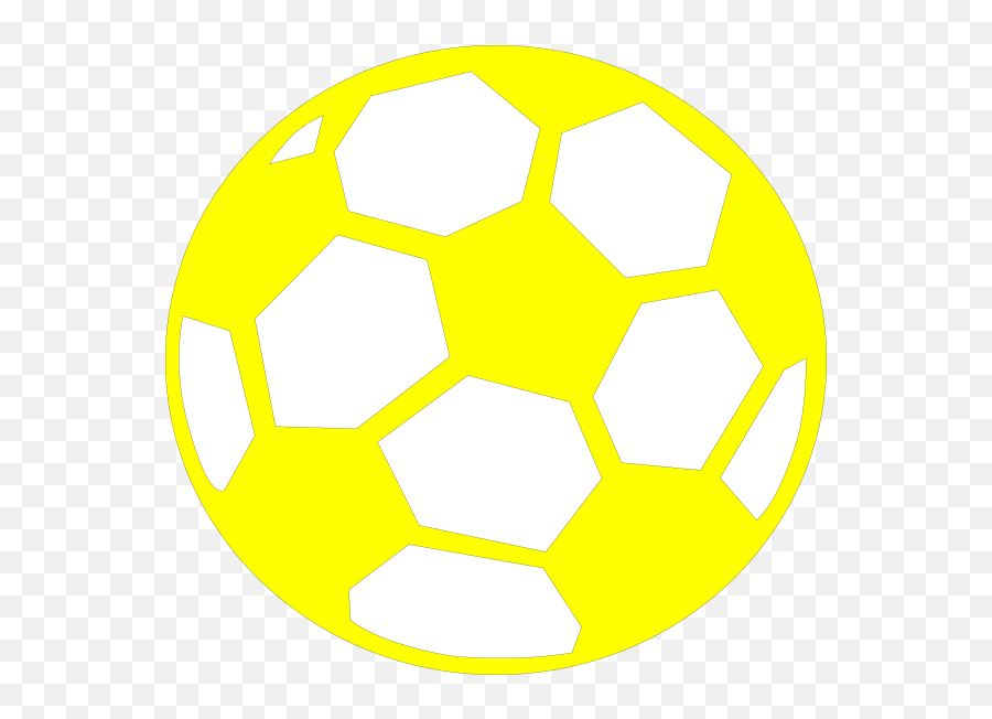 Yellow Soccer Ball Clip Art At Clkercom - Vector Clip Art Emoji,Football Ball Clipart