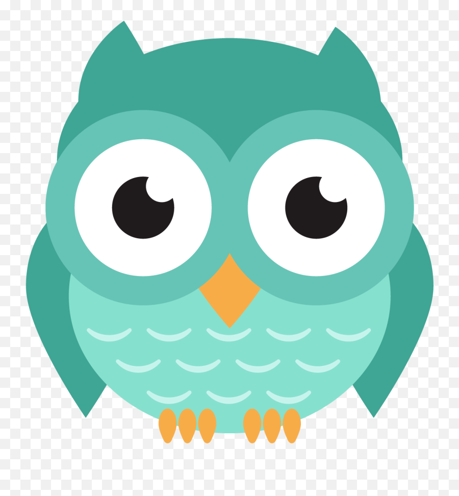 Download Hd Owl Sweet Clipart Png - Blue Green Owl Clipart Emoji,Owl Clipart