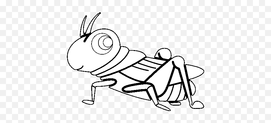Fun Grasshopper - Desenho De Grilo Para Colorir Emoji,Grasshopper Clipart