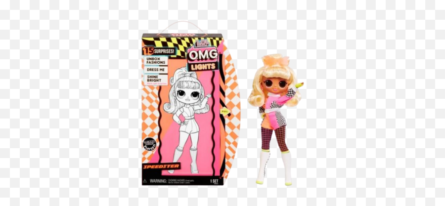 Lol Surprise Omg Lights Speedster Fashion Doll - Speedster Omg Lol Surprise Emoji,Lol Doll Logo