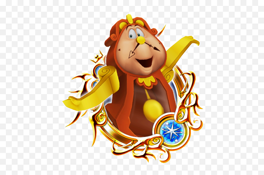 Cogsworth A - Human Meggy And Inkling Meggy Emoji,Beauty And The Beast Png