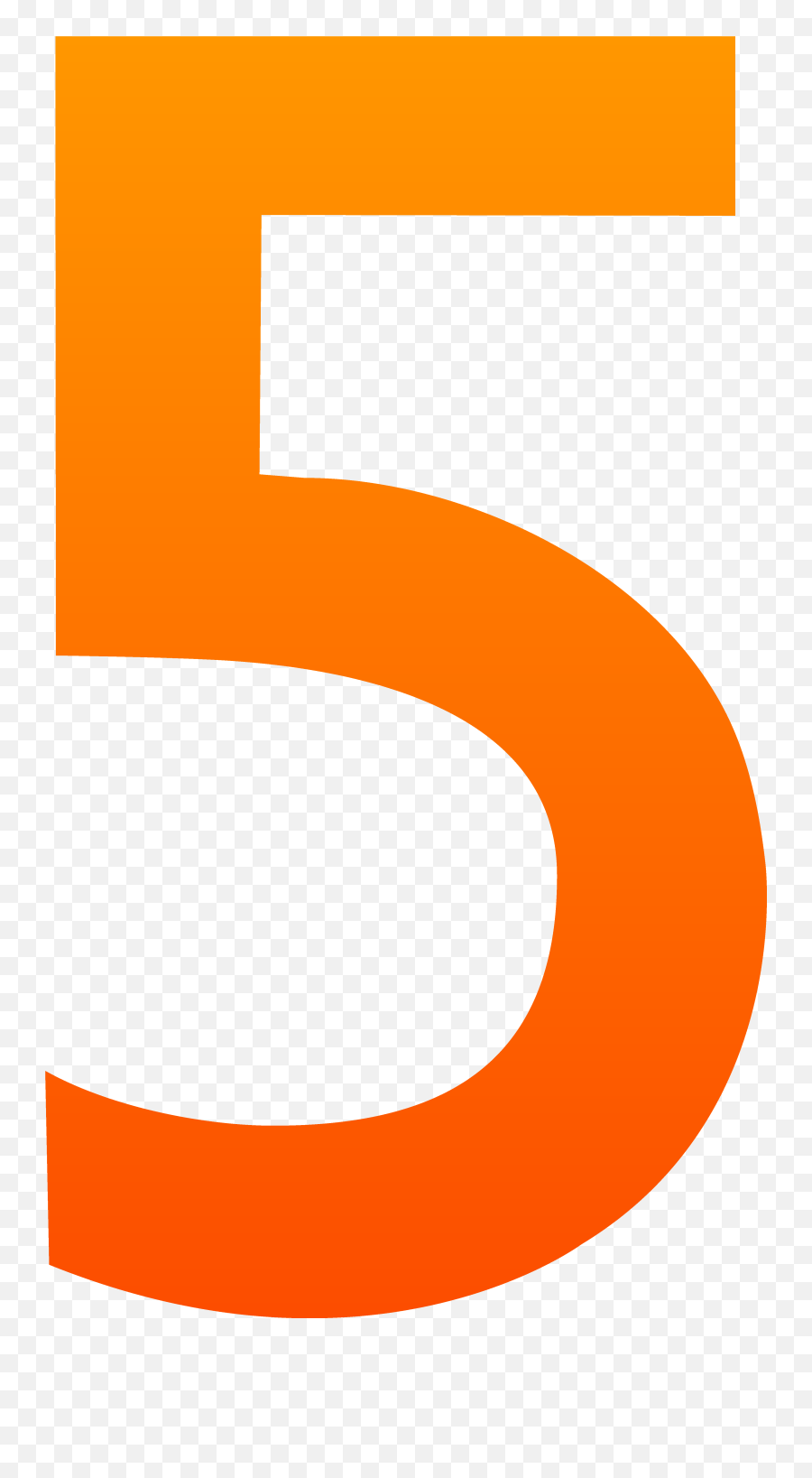 5 Clip Art Transparent Png Image - 5 Cartoon Emoji,Orange Clipart