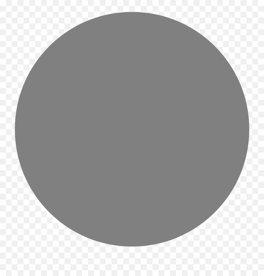 Gray Circle Icon - Dot Emoji,Circle Png