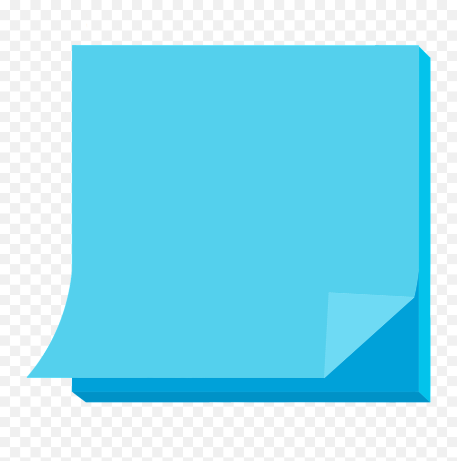 Post It Sticky Note - Blue Post It Notes Png Emoji,Post It Note Png