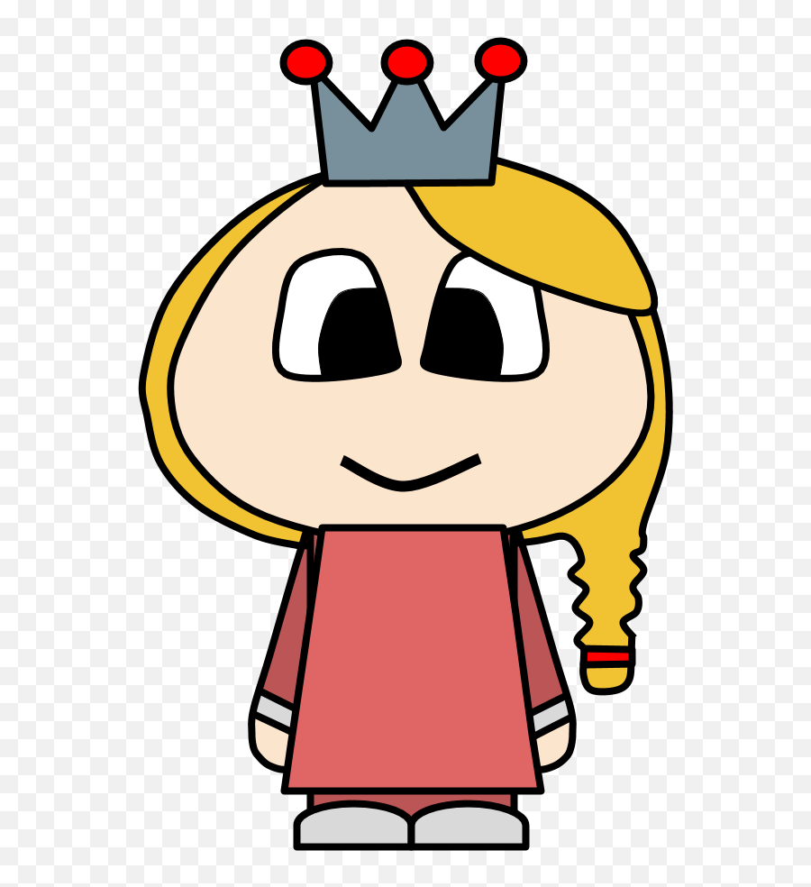 Princess Crown Big Eyes Cartoon - Person Cartoon Big Eyes Emoji,Princess Crown Clipart Black And White