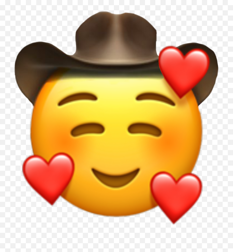 Emoji Wallpaper Cute Love Memes - Transparent Heart Emoji Face,Cowboy Emoji Png