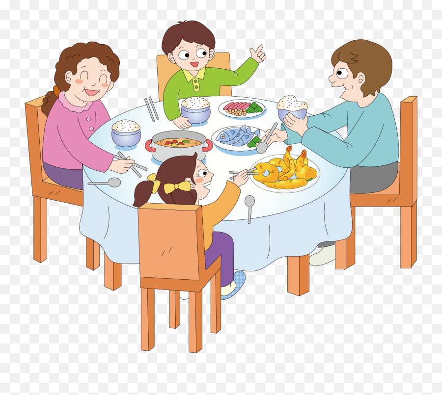 Download Dinner Breakfast Eating - Eating Dinner Clipart Eating Dinner Clipart Emoji,Dinner Png