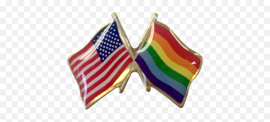 Pride Lapel Pin Waving Flag W - Lapel Pin Flag Emoji,Gay Pride Flag Png