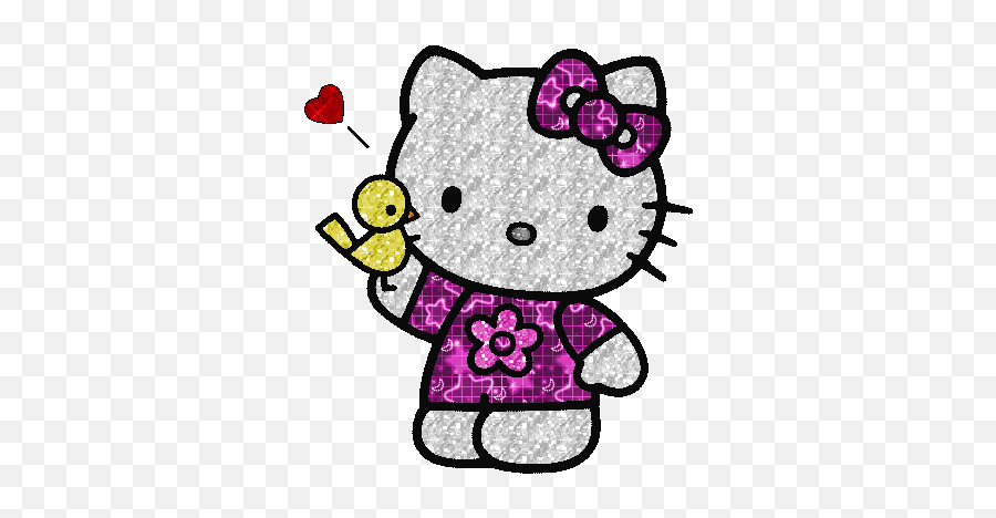 Hello Kitty Glitter Graphics Free Hello Kitty 7 U203au203a Glitter - Hello Kitty Coloring Emoji,Transparent Glitter Gif