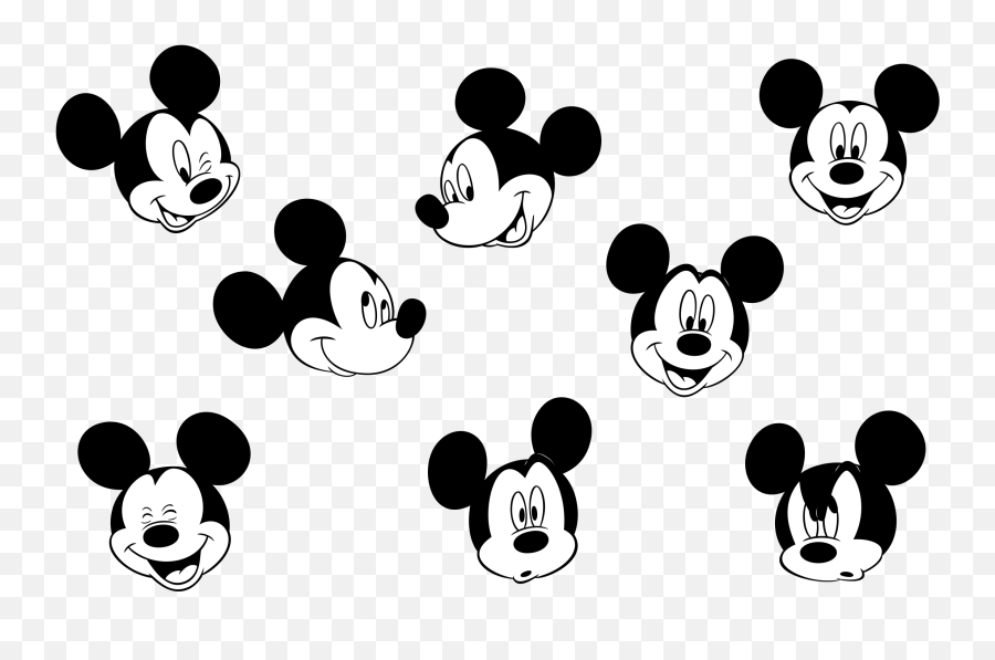 Mickey Mouse Logo Png Transparent Svg - Mickey Mouse Head Pattern Emoji,Mickey Mouse Logo
