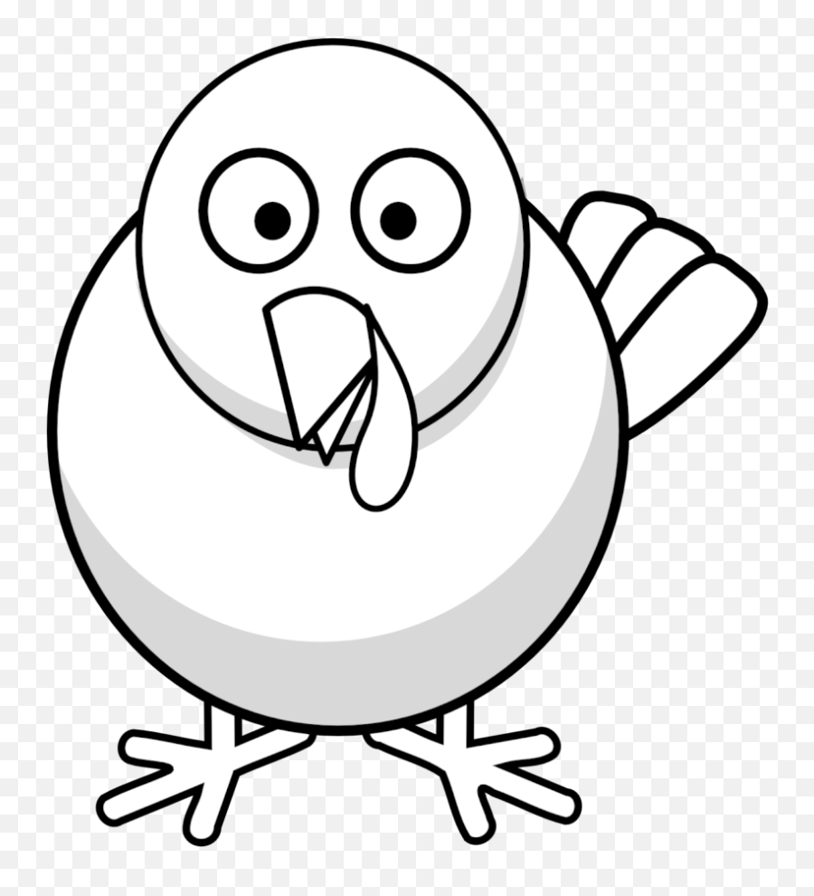 Turkey Body Clipart 2 Clip Art - Chicken Face Clip Art Black And White Emoji,Turkey Face Clipart