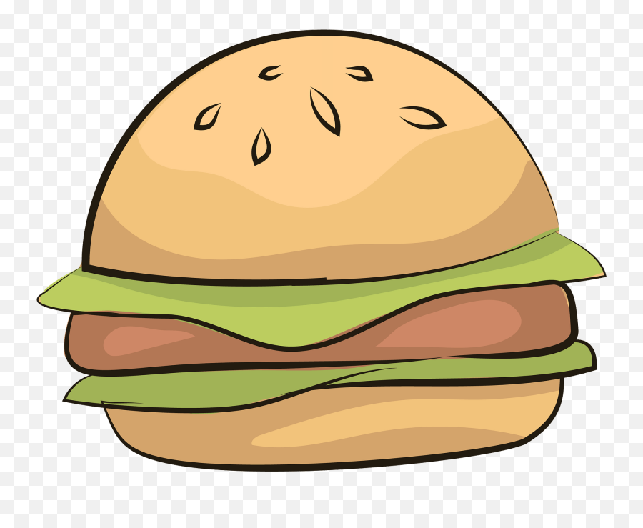 Hamburger Clipart - Hamburger Bun Emoji,Hamburger Clipart